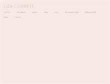 Tablet Screenshot of lizacorbett.com